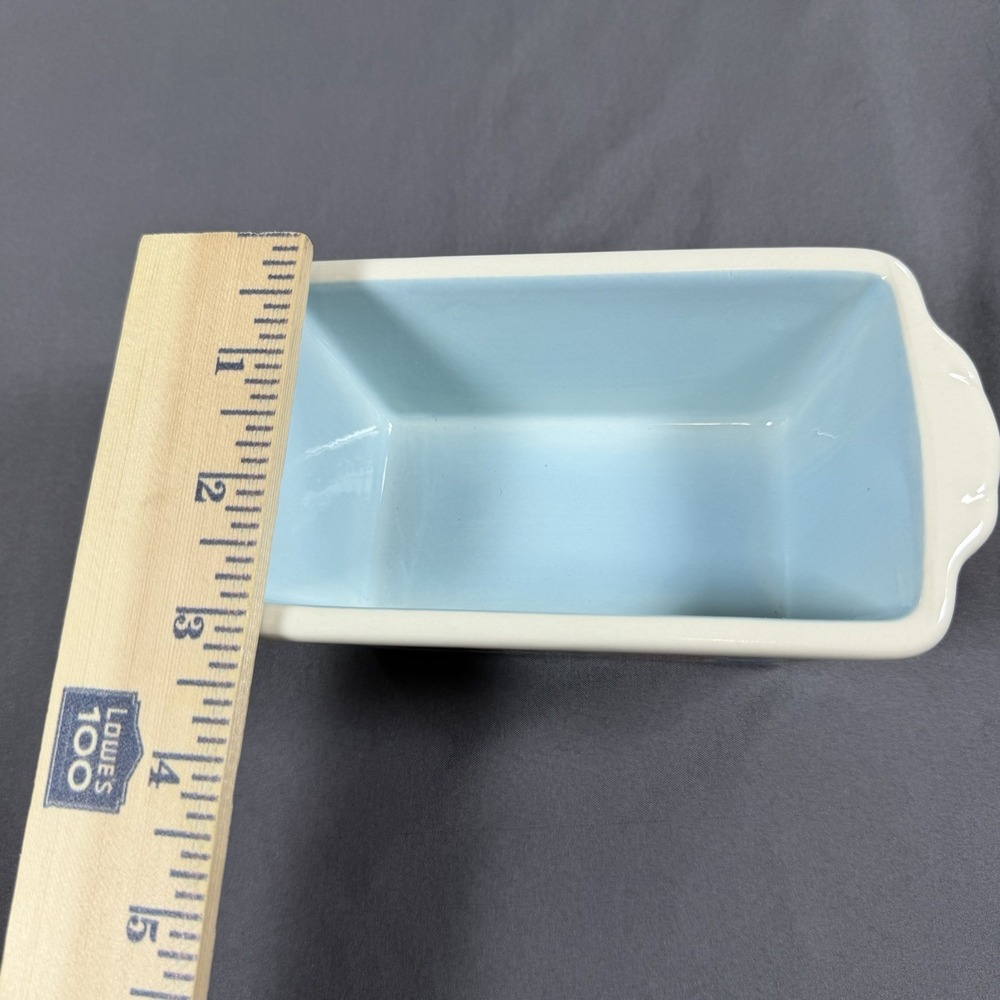 The Pioneer Woman Sweet Rose Mini Loaf Pan Blue Floral - Picture 5 of 5